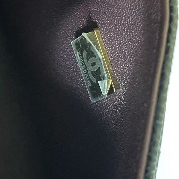 Chanel authentic 2021 Classic Small Black Caviar Flap Bag purse Gold chain - Picture 14 of 15